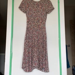 Abstract Floral swing dress.